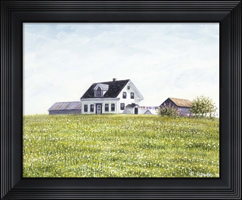 Framed Nova Scotia Farmhouse Print