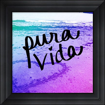 Framed Pura Vida Print