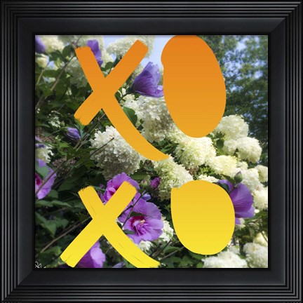 Framed XO Flowers Print