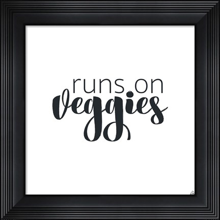 Framed Runs On Veggies Print
