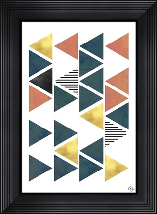 Framed Triangles Print