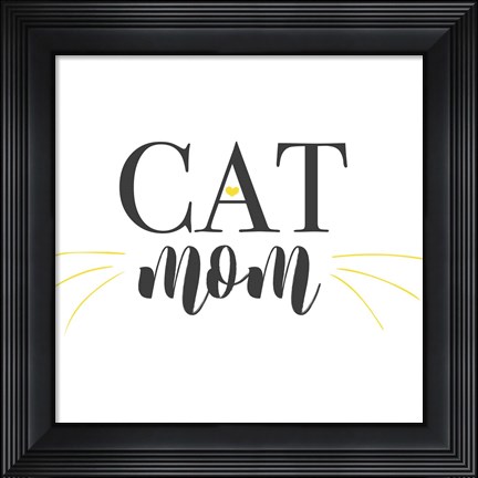 Framed Cat Mom Print
