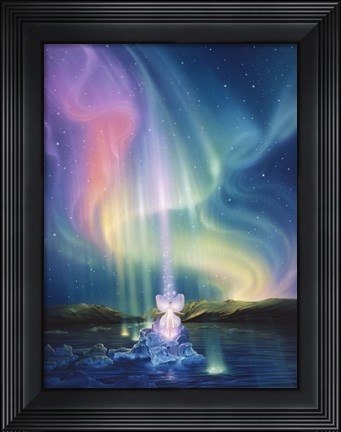 Framed Crystal Beams Print