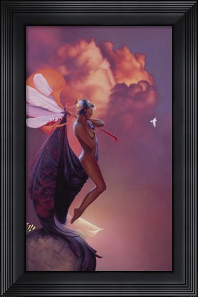 Framed Dreams Of Spring Print