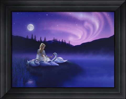 Framed Gift Of The Swan Print