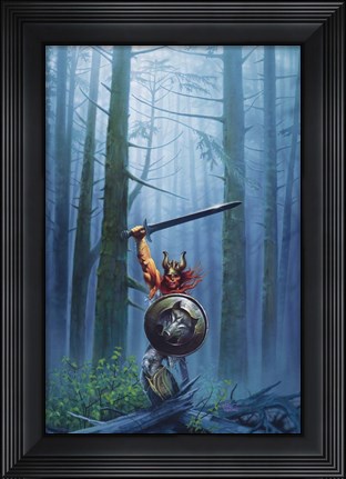 Framed King Of The Woods Print