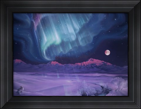 Framed Snowfield Illumination Print