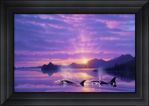 Framed Tranquility Bay Print