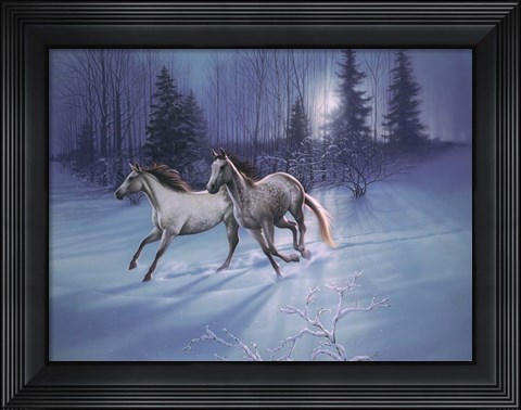 Framed Winter Evening Print