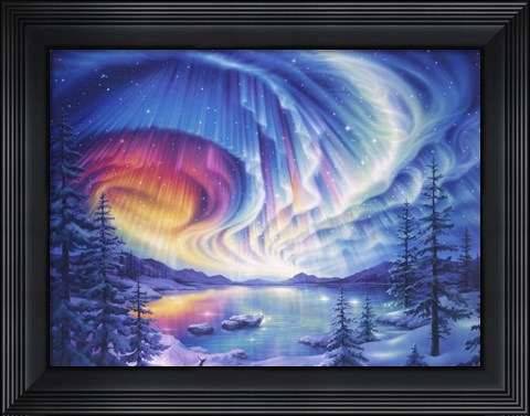 Framed Enchanted Lake 2 Print