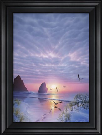 Framed Radiant Seashore Print