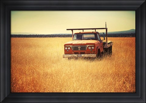Framed Field Truck Print