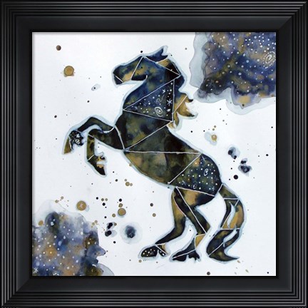 Framed Galactic Horse Print