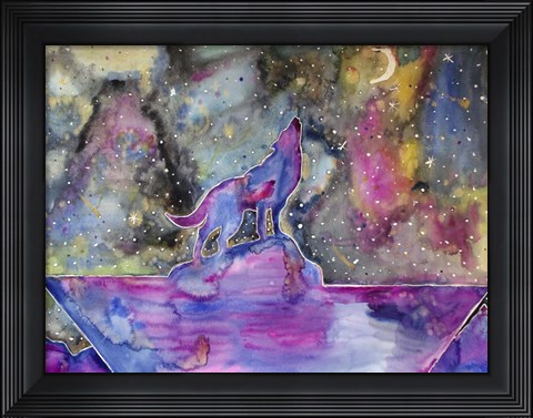 Framed Howl at the Moon Print