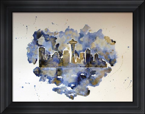 Framed Seattle on my Mind Print