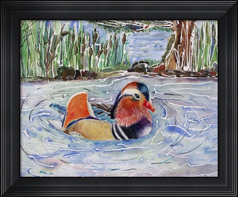 Framed Just Real Ducky Print