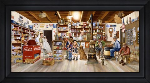 Framed Little Shoppers Print