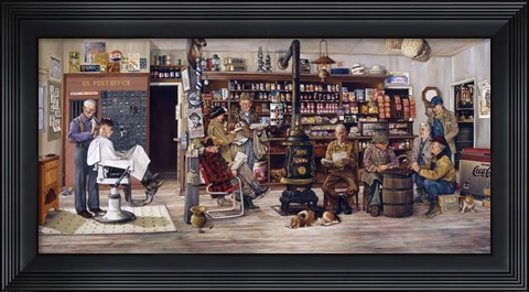 Framed Mailman Print