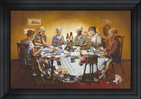 Framed Gossip Circle Print