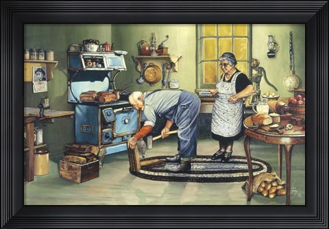 Framed Woodchopper Print