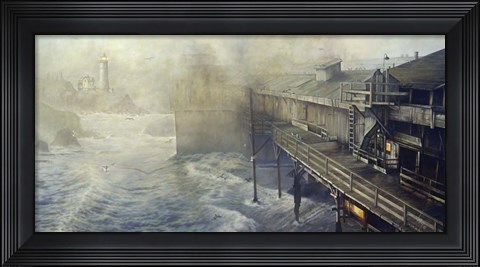 Framed Winter at Cannery Row Print