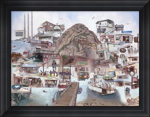 Framed Day at Morro Bay Print