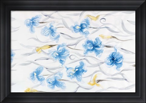 Framed Field of Flowers II Print