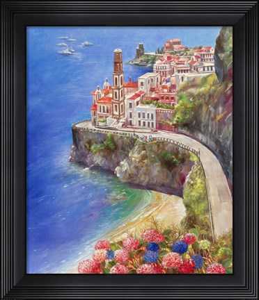Framed Mediterranean Town II Print