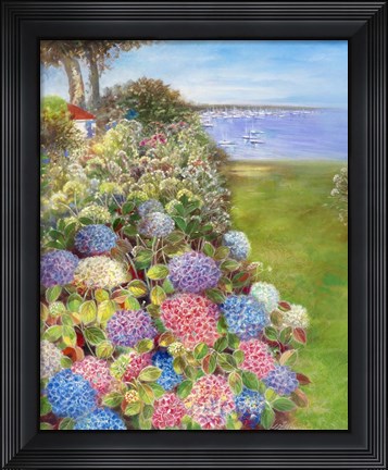 Framed Mediterranean Town V Print