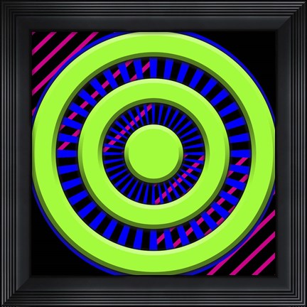 Framed Black Light Pattern 2 Print