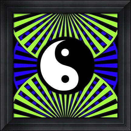 Framed Black Light Pattern 3 Print