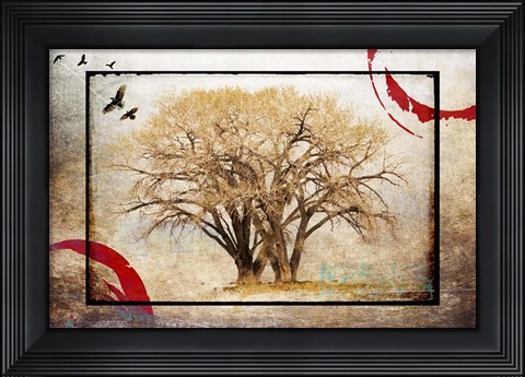 Framed Cottonwood Tree Part 6 Print