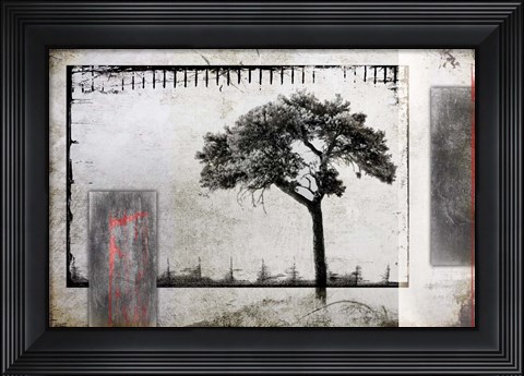 Framed July Tree 3 Print