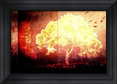 Framed July Tree 4 Print