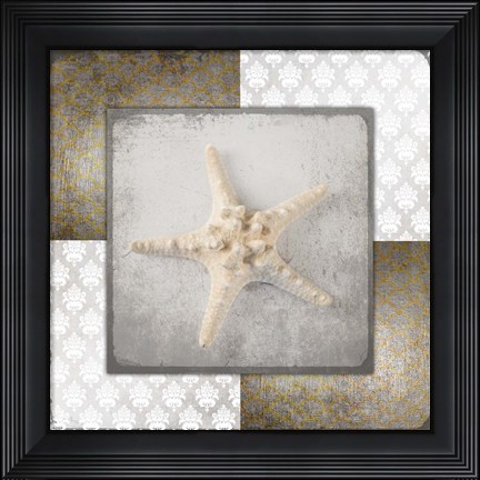 Framed Vintage Natuical Star 2 Print