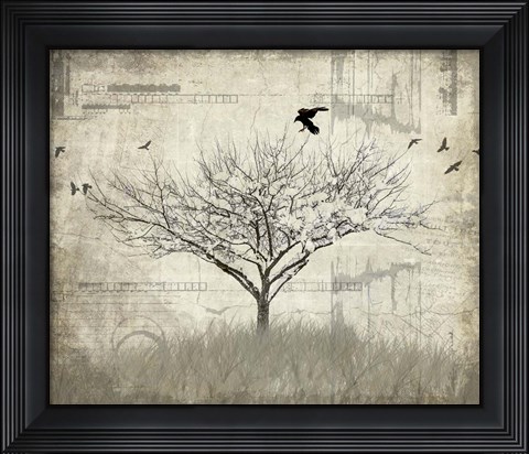 Framed August Tree 1 Print