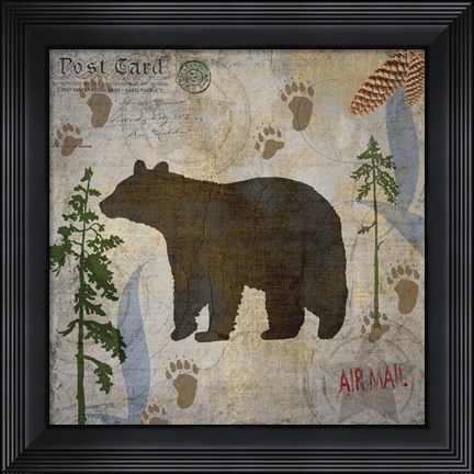 Framed Bear Lodge Print