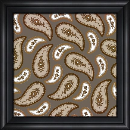 Framed Camo Paisley 2.0 Print