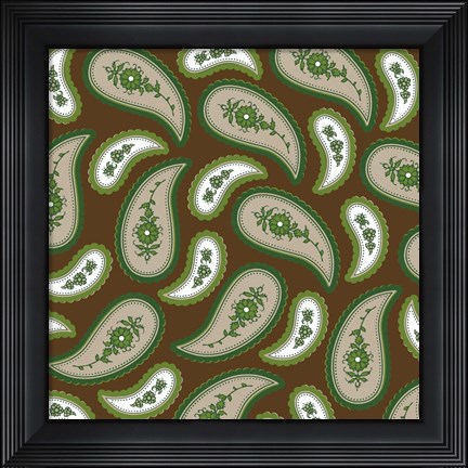 Framed Camo Paisley 2.2 Print