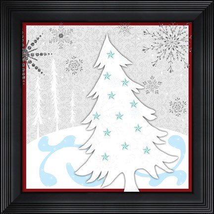 Framed Christmas Snowman 2 Print