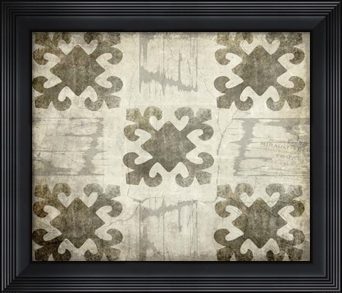 Framed Decorative Pattern 4 Print