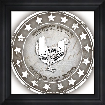 Framed Good Ol&#39; BBQ Chicken Print