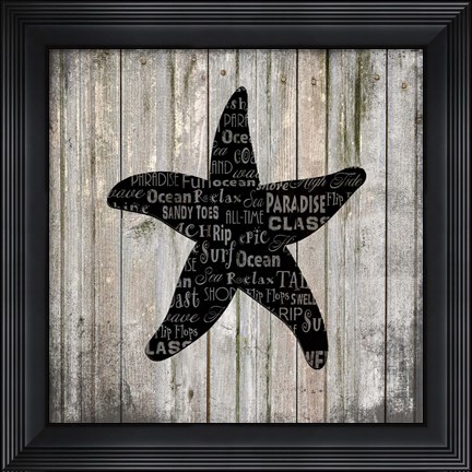 Framed Country Sea V2 3 Print