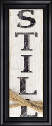 Framed Country Wood Sign V1 3 Print