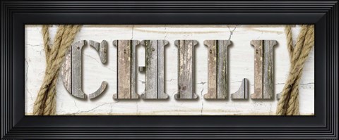 Framed Country Wood Sign V3 3 Print