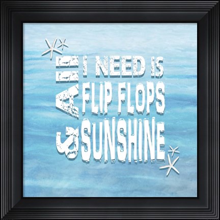 Framed Free Gypsy Sea 2 Print