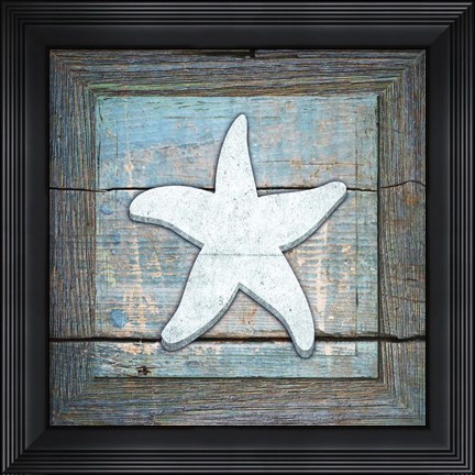 Framed Gypsy Sea Blue Framed 3 Print