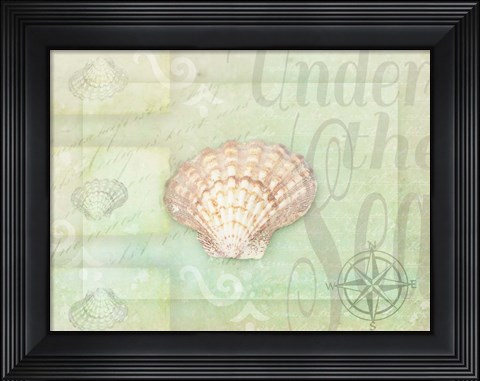 Framed Gypsy Sea Green 1 Print