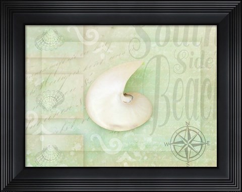 Framed Gypsy Sea Green 2 Print