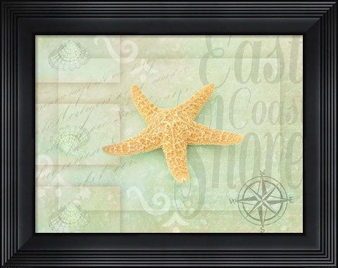 Framed Gypsy Sea Green 4 Print
